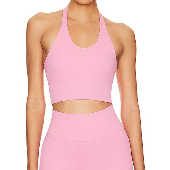 Nwt Wellbeing + Beingwell Revolve Stretchwell Terra Halter Tank Pink Rose Xxs/Xs